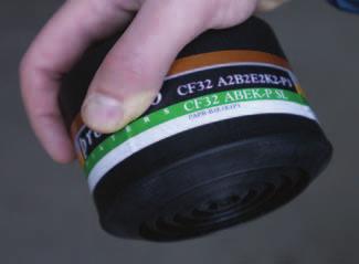 Kombinationsfilter för giftiga damm och medeleffektivt gasfilter med brett bruksområde.