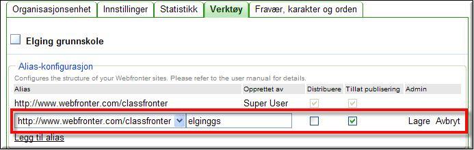 Sedan är det bara att avmarkera för Distribuera så är det inte möjligt att skapa undernivåer till denna webbplats.