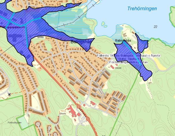 3.3 Markavvattningsföretag Figur 8. Markavvattningsföretag i närområdet. Status: upphävt. (Länsstyrelsen, 2018). Planområdet ses som en svart rektangel.