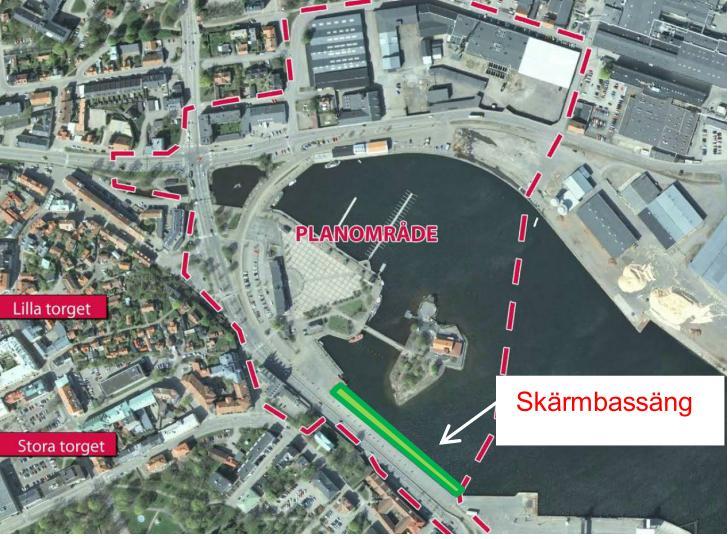 att klargöra lämplighetet för anläggandet av en skämbassäng för att ta hand om dagvattnet från den norra delen av planområdet (Figur 3).