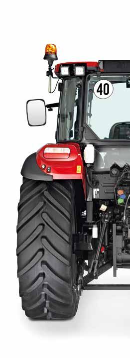 HYDRAULISK PÅLITLIG TUNGLYFTARE Farmall 55 C, 65 C och 75 C har en MHC mekanisk styrning av trepunktslyften med en maximal lyftkraft om 2 500 kg.