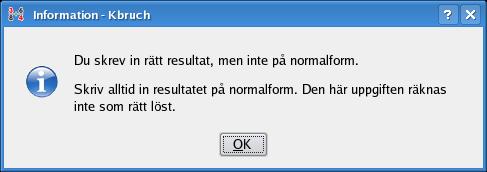 3.1.2 Lösa uppgifter När du har löst en given uppgift, måste du skriva in resultatet i de tre inmatningsrutorna.