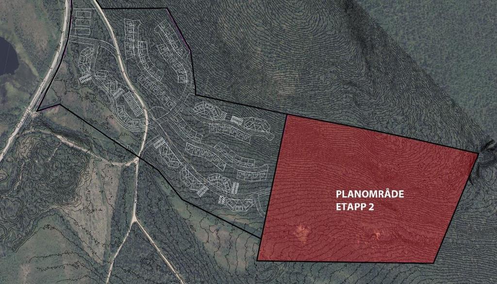 ALTERNATIVREDOVISNING PLANFÖRSLAG Området Repisvaara södra planläggs i två etapper.