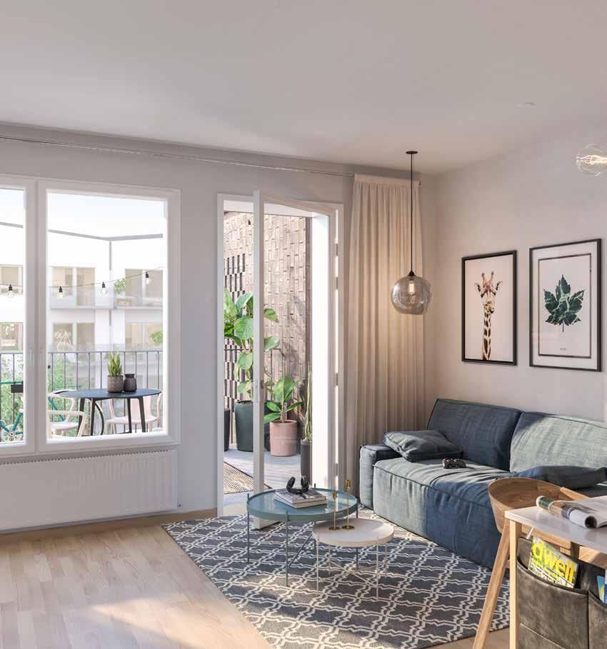 Täby Market. Ett bostadshus för urbaniten som vill ha närhet till citypuls. Täby Park är en ny urban och livlig stadsdel i det som tidigare var Täby Galoppbana.