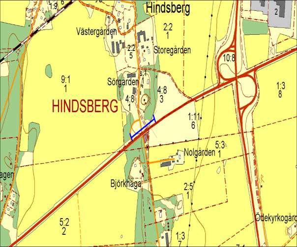 Hänsynsobjekt E20, Söder om Hindsberg, HINDSBERG Motivering: Solbelyst slänt med ängsvegetation och många fjärilar.