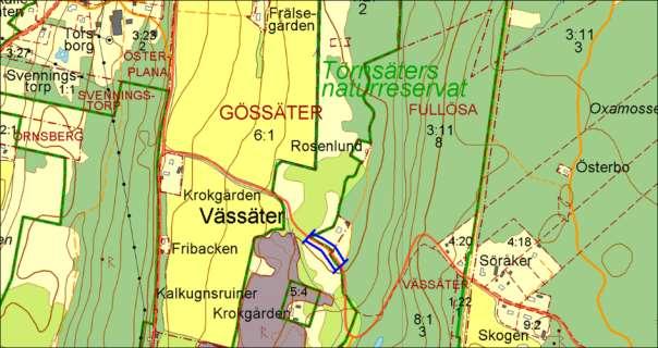 2726, Vässäter, TÖRNSÄTER Motivering: Fin kalkgynnad ängsflora längs stenmur och betesmark.