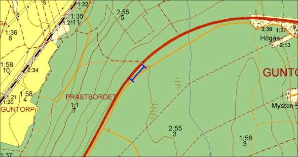 E20, Väster om Guntorp, PRÄSTBORDET Motivering: Färgginst.