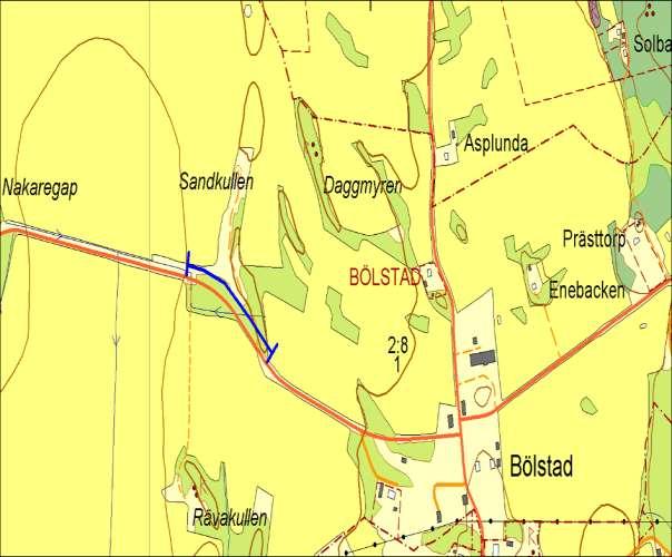 Hänsynsobjekt 2978, Sandkullen, BÖLSTAD Motivering: Solbelysta slänter med ängsväxter, bland annat backglim.