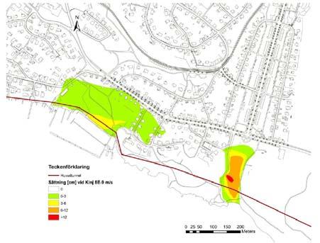 101 Hydrogeologi påverkansområden Påverkansområden Berg - energibrunnar Jordlager sättningskänsliga områden/objekt Definition Lösa jordlager: Redovisad gräns för påverkan i jord avser en yttre gräns