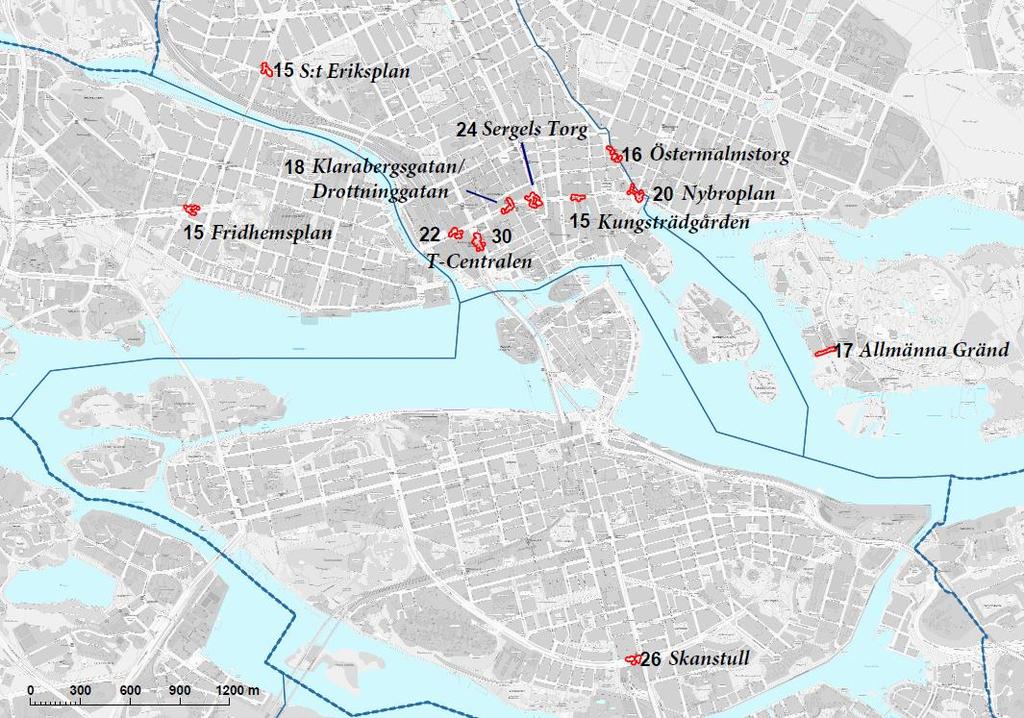 Samtliga hot spots ingår i Stockholm stads fortlöpande trafiksäkerhetsarbete och studeras för att hitta bästa lämpliga trafiksäkerhetshöjande åtgärder för respektive område.