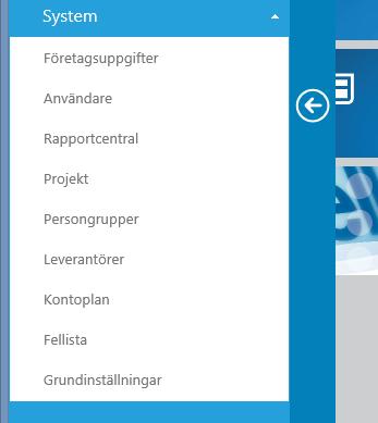 Inledning Ahlsell Office System Under menyalternativet System finns administrativa och generella funktioner för Ahlsell Office.