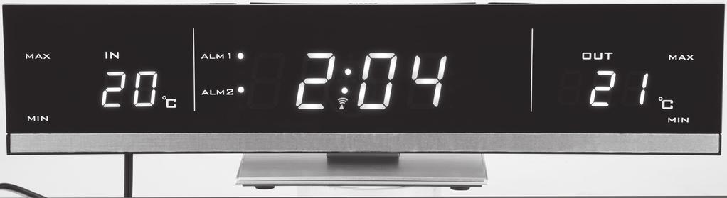 Radio-controlled LED clock Radiokontrollerad LED-klocka Radiokontrollert LED-klokke