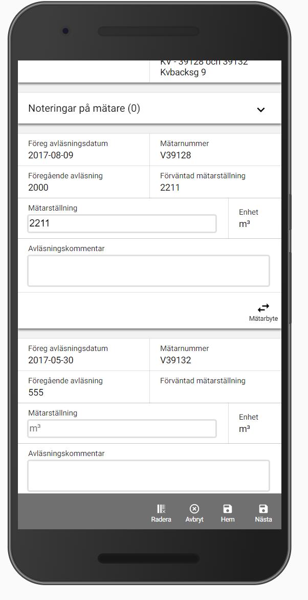 Nyhetsdokument Vitec Energiuppföljning - Version 1.63 februari 2018 FÖRBÄTTRINGAR I AVLÄSNINGSAPPEN I version x.63 har två delar förbättrats i avläsningsappen. De beskrivs nedan.