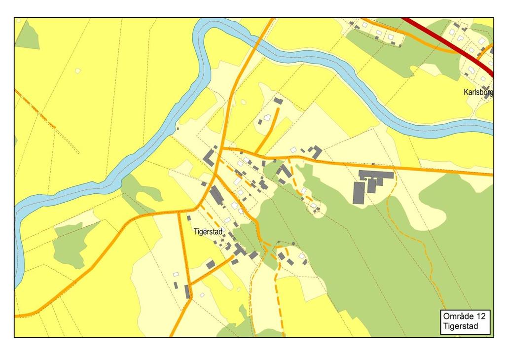 Bilaga 2 29 (30) Vatten- och avloppsplan 2018-05-28 12. Tigerstad Figur 13. Tigerstad är en mindre by strax söder om Mörlunda.