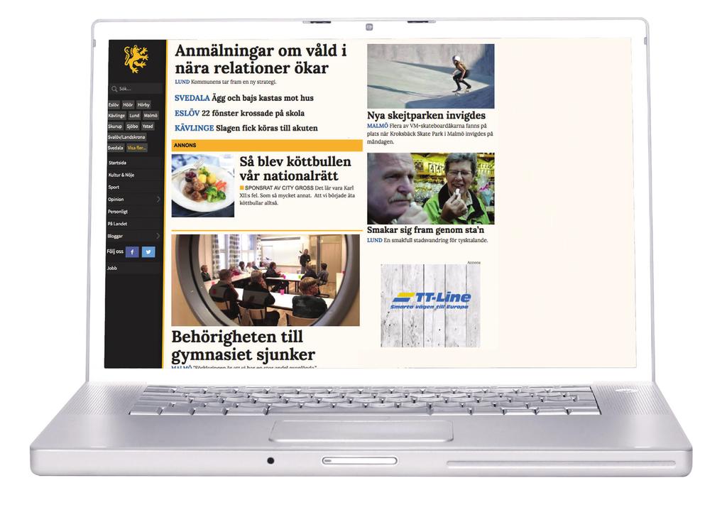 Native En nativeartikel på Skånskan.se ligger mitt i det redaktionella flödet, går att läsa på alla skärmar och kommer förbi adblockers.