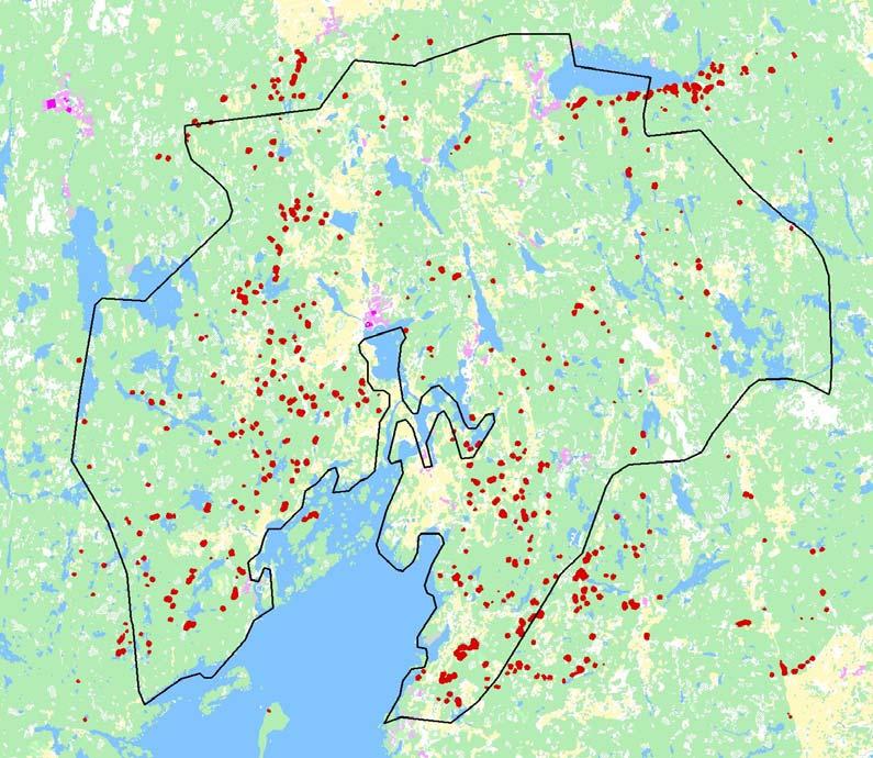 skogar är relativt liten. Naturvärdena hos ett antal av de utpekade områdena bedömdes i fält och jämfördes med andra äldre talldominerade skogsbestånd (kontrollbestånd).