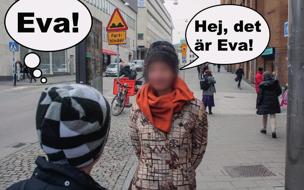 raden eller har en speciell färg på kläderna.