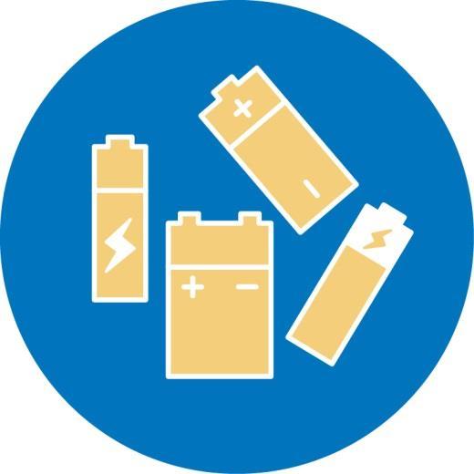 FARLIGT AVFALL BATTERIER Batterier innehåller gifter, men även ämnen som kan återvinnas. Miljön skonas, resurser och energi sparas när du väljer att sortera och lämna dina batterier för återvinning.