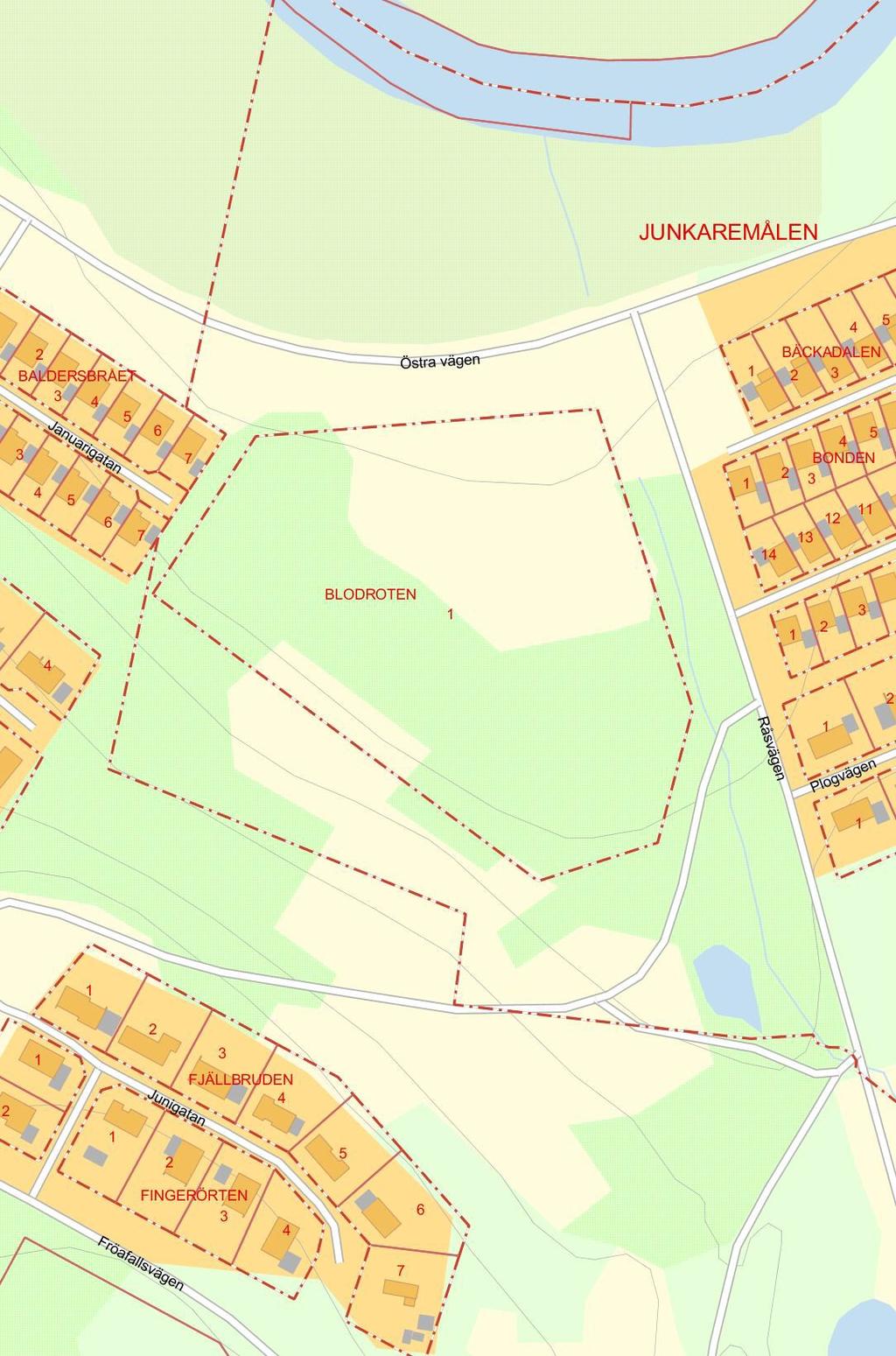 Detaljplan för Blodroten 1 och del av Junkaremålen 2:1 Tranås kommun, Jönköpings län Upprättad av Sweco i november 2015 på uppdrag av Plan- och byggavdelningen,