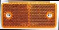 Artikelnr: 2116.02 Vit Artikelnr: 2116.03 Orange Reflex Storlek 94 x 44mm.