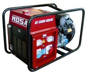 Honda GX 270 Max effekt: 4,9 kva Kontinuerlig effekt: 4 kva Uttag: 1 x 230 V, 16 A, 2P+T CEE 1 x 230 V, 16 A, 2P+T.