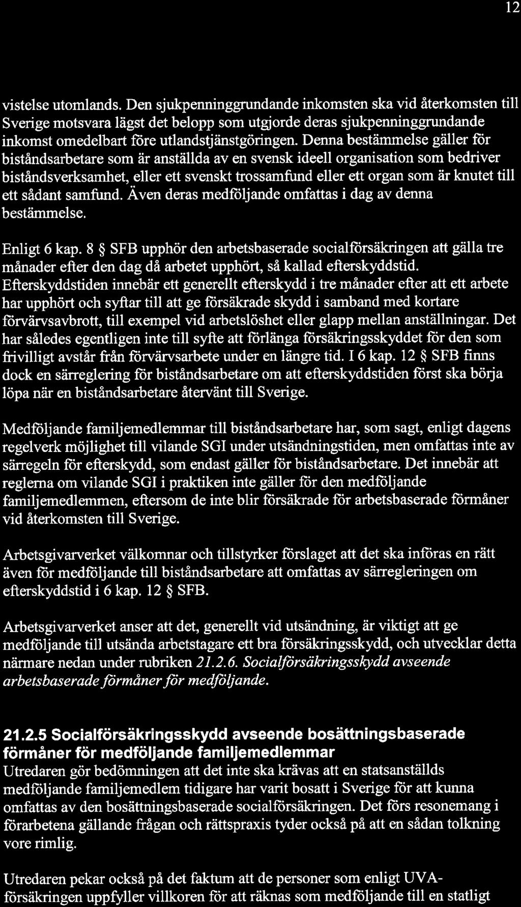 12 vistelse utomlands.