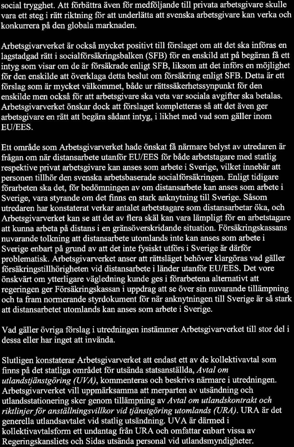 social trygghet.