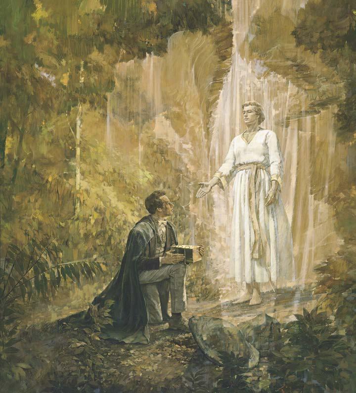 Be klassen följa med i texten och se vilka andra händelser utöver Joseph Smiths första syn som var viktiga delar av återställelsen av Herrens evangelium i de sista dagarna.