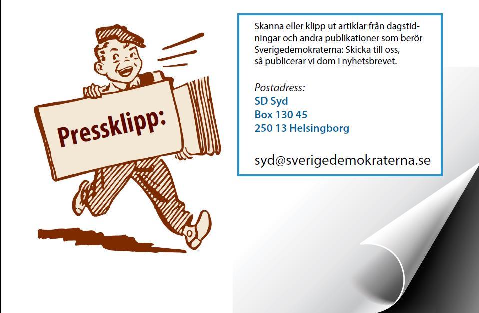 maj Föreläsning SDs Kriminalpolitik, Kent Ekeroth 4 juni Aktivitet