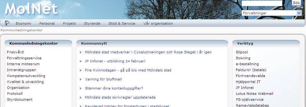 1.1 Logga in På http://intranet.molndal.se finns en länk till Proceedo.