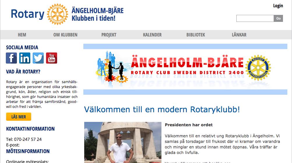 Login För att ta del av mer information, e-postlistor, personuppgifter och din egen profil måste du logga in. Klicka på Login uppe till höger.