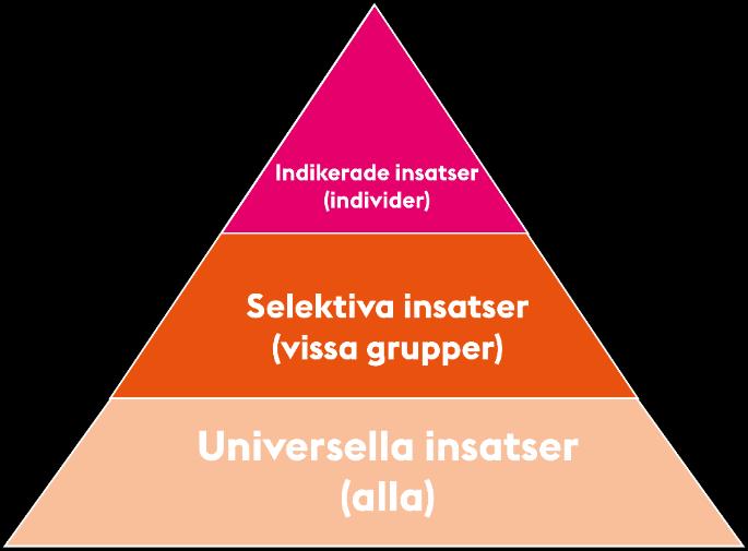 Sida 4 (4) Figuren visar hur ANDT-insatserna behöver bedrivas på flera nivåer samtidigt.