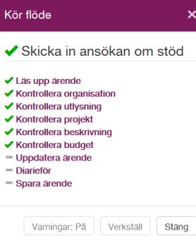 För att åtgärda de avsnitt där något blivit fel måste du gå tillbaka och korrigera uppgifterna innan du kan skicka in