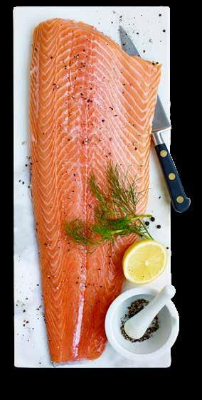 Norge. Hel sida. Ca 1000 g. Latin: Salmo Salar.
