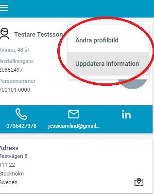 lägga upp en personlig bild.