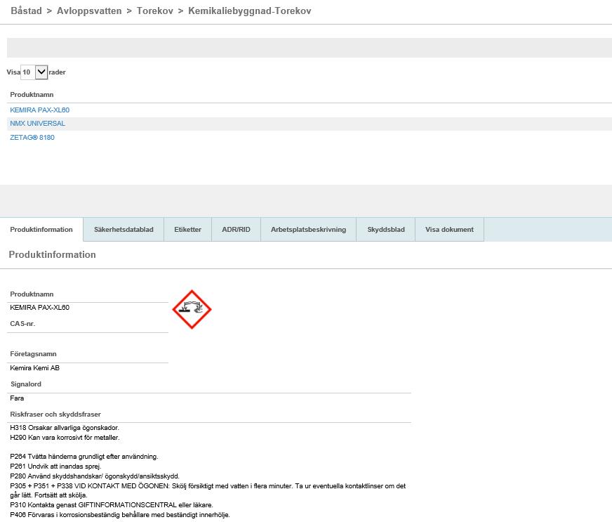12. Ersättning av kemiska produkter mm 5 12.