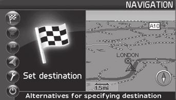 03 Avancerad användarinställning Menyer 03 Allmänt När navigationssystemet startar upp väljs användarinställning Avancerad.