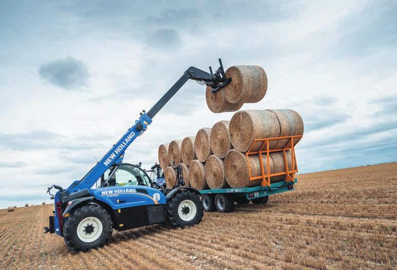 06 KONSTRUKTION OCH HÅLLBARHET Konstruktion som ger styrka. New Holland använder moderna tillverkningstekniker och har investerat miljoner i produktionslinjen för LM-modellerna.