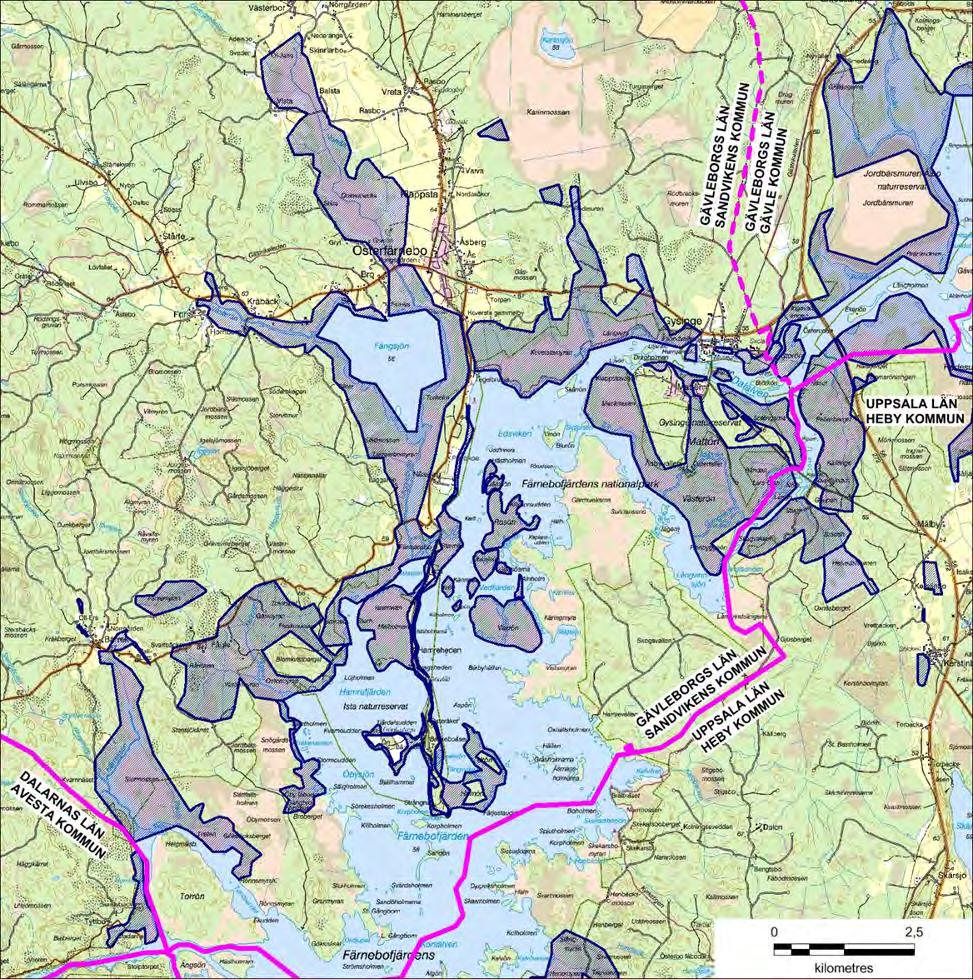 1.7 Produktiva områden vid Ålbo, Hedesunda, Sälja, Hadeholm, Dalkarlsbo och Öbyfjärden Larver av översvämningsmyggor produceras i periodvis översvämmade låglänta våtmarksområden vid Sälja (Heby