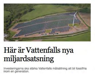 NU HÄNDER DET GREJER UTVECKLINGEN ÄR ENTYDIG ENERGIFÖRSÖRJNING 2030 En tabell över en