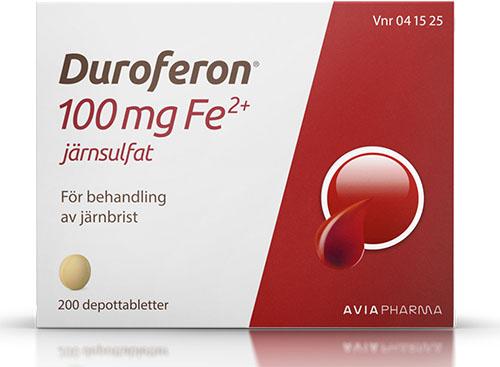 Järn - medicin Ferrosulfat -