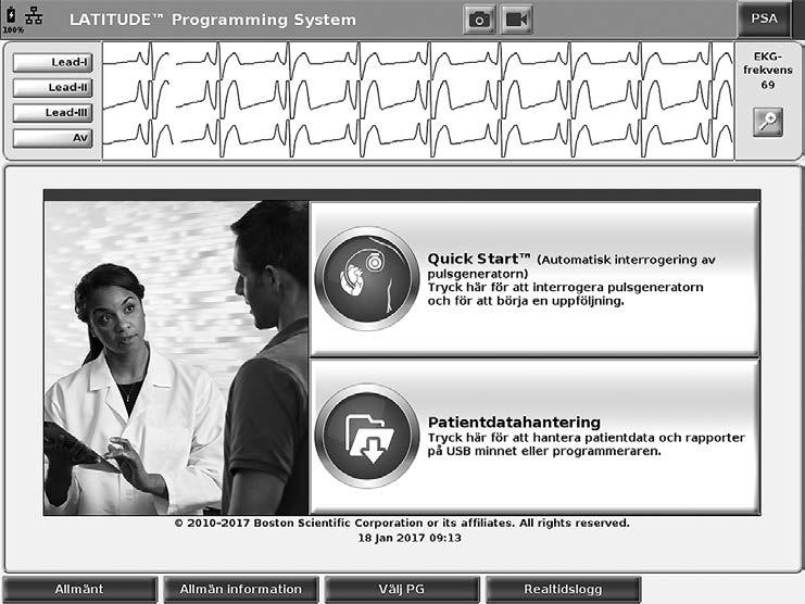 PROGRAMVARAN FÖR PATIENTDATAHANTERING Med programvaran för Patientdatahantering kan du exportera, överföra, skriva ut, läsa och ta bort patientdata som har sparats på programmerarens hårddisk.
