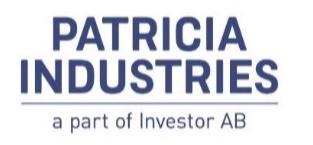 Patricia Industries, nettokassa Patricia Industries påverkade substansvärdet med 766 (4.438) 2017, varav 887 (1.601) under det fjärde kvartalet. Läs mer på www.patriciaindustries.