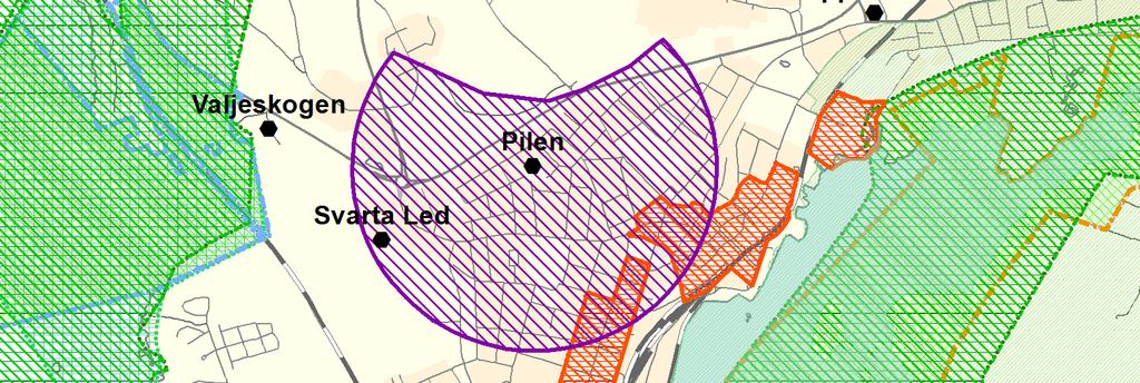 På regional och lokal nivå har naturvården intressen i det östra och västra kustområdet, se Figur 11.