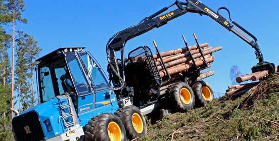Tiltplatta för krantornet är en extrautrustning som finns till Rottne F10 D, F11 D, F13 D och F15 D.