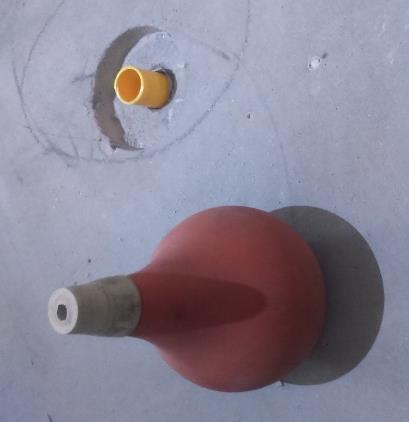 betongbjälklaget och mätröret. Figur B3.