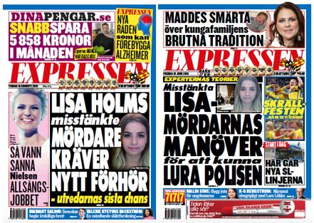 maskerat digitalt eller genom att han har en jacka framför ansiktet.