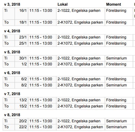 FORTSÄTTNINGSKURS B.