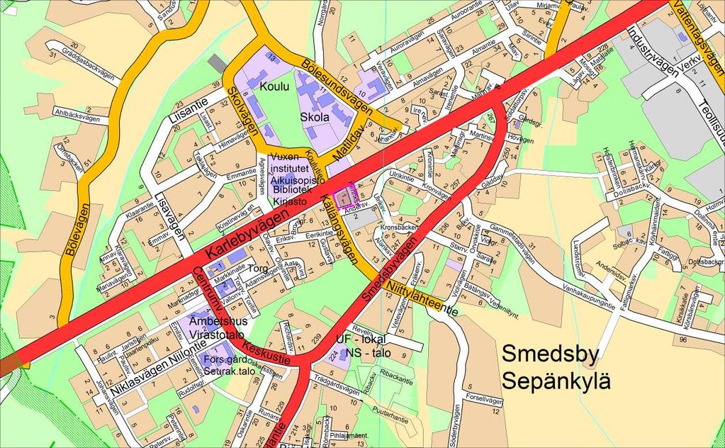 180 Smedsby Ändring av detaljplan för kvarter 401