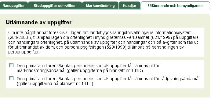 22 4.2.4 Husdjur På fliken Husdjur anger du antalet djur av olika slag som funnits på gården 1.4.2013. Om ett produktionsuppehåll har rått på gården 1.4.2013 anger du det genom att registrera ett krux i rutan bredvid ordet Produktionsuppehåll.